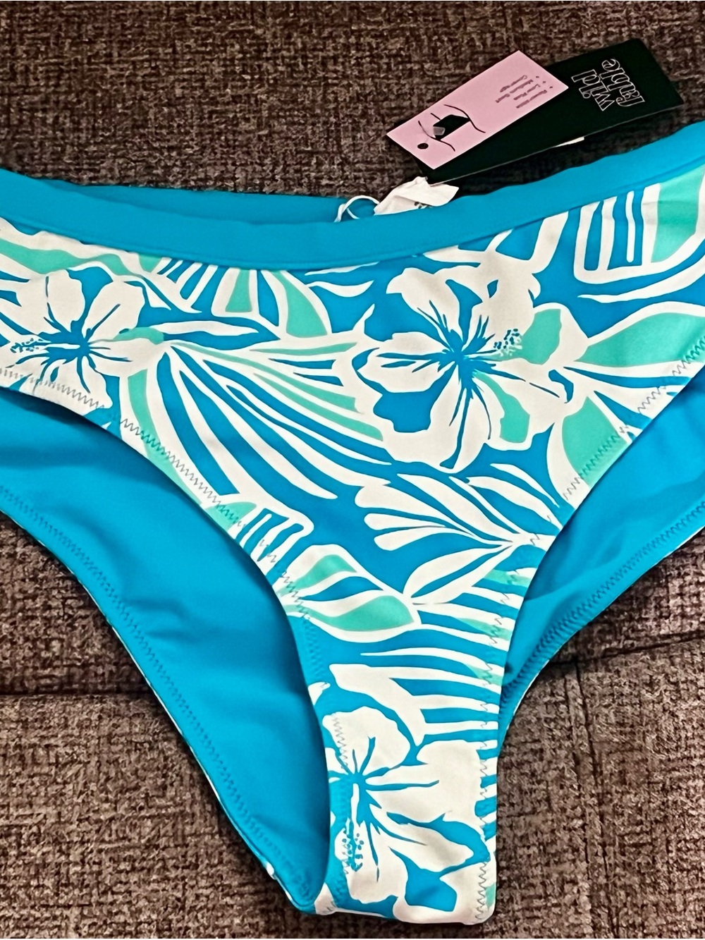 wild fable Turquoise Floral Bikini Bottom